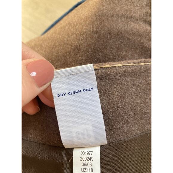 Gap Brown Felt Pencil Skirt, Size 1 - Picture 5 of 6